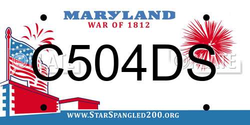 C504DS Maryland License Plate