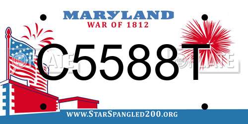 C5588T Maryland License Plate
