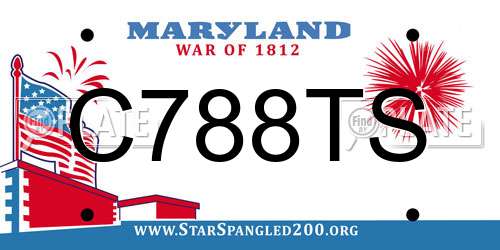 C788TS Maryland License Plate