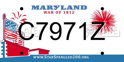 C7971Z Maryland License Plate