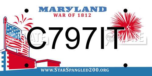 C797IT Maryland License Plate
