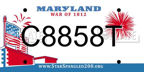 C8858T Maryland License Plate