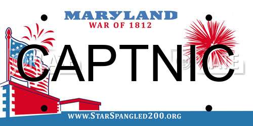 CAPTNIC Maryland License Plate