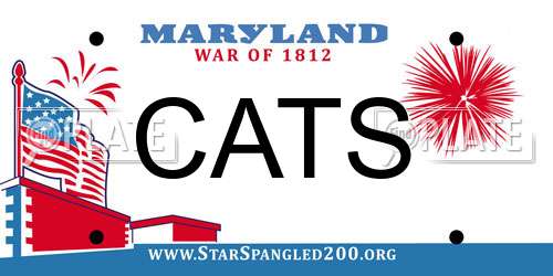 CATS Maryland License Plate