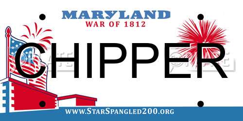 CHIPPER Maryland License Plate