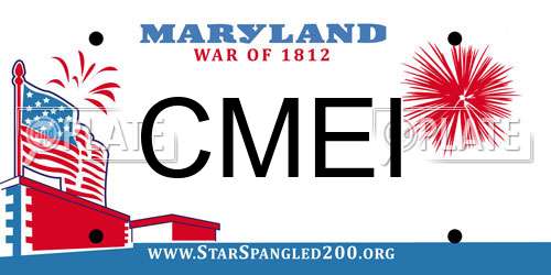CMEI Maryland License Plate