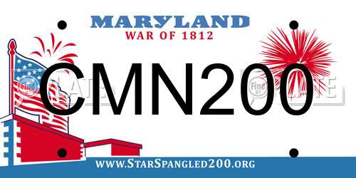 CMN200 Maryland License Plate