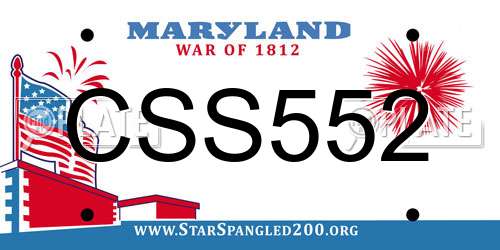 CSS552 Maryland License Plate