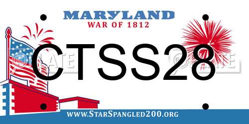 CTSS28 Maryland License Plate