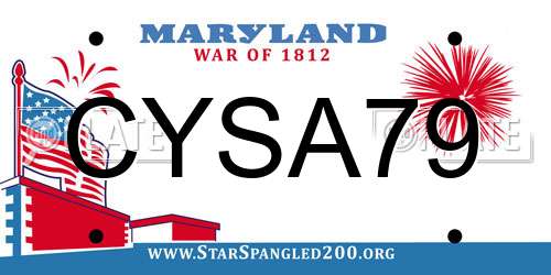 CYSA79 Maryland License Plate