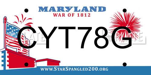 CYT78G Maryland License Plate