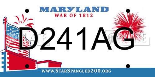 D241AG Maryland License Plate