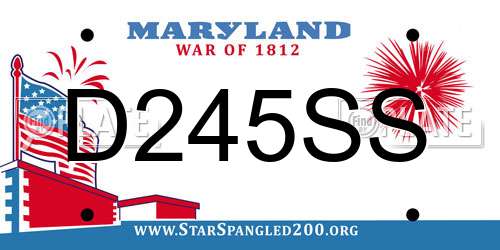 D245SS Maryland License Plate