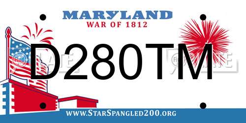 D280TM Maryland License Plate