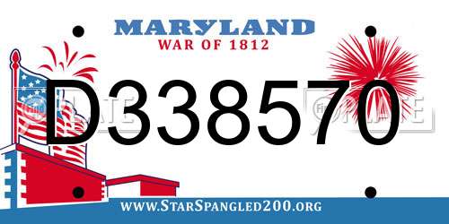 D338570 Maryland License Plate