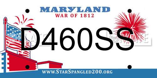 D460SS Maryland License Plate