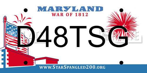 D48TSG Maryland License Plate