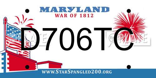 D706TC Maryland License Plate