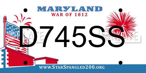 D745SS Maryland License Plate