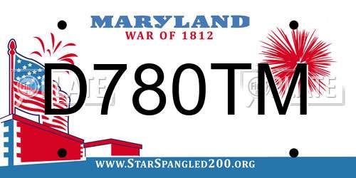 D780TM Maryland License Plate