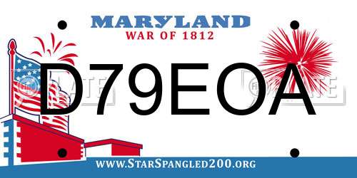 D79EOA Maryland License Plate