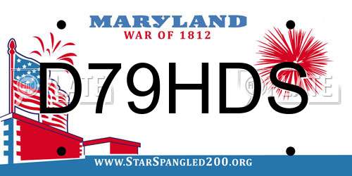 D79HDS Maryland License Plate