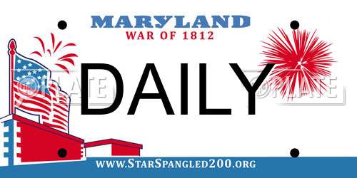 DAILY Maryland License Plate
