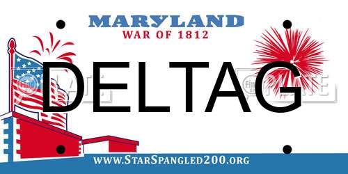 DELTAG Maryland License Plate