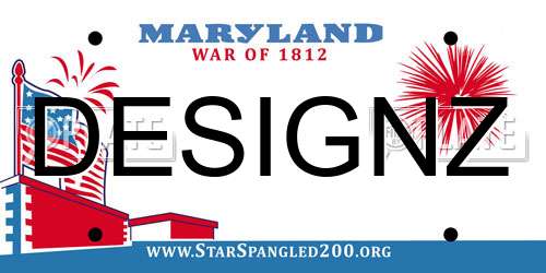 DESIGNZ Maryland License Plate