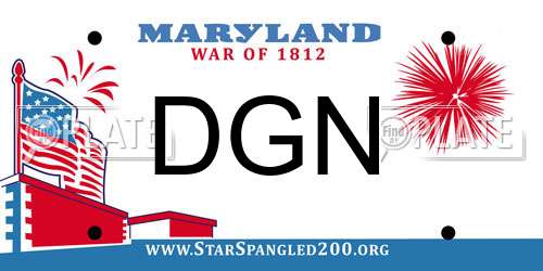 DGN Maryland License Plate