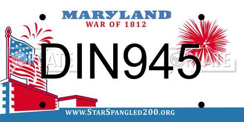 DIN945 Maryland License Plate