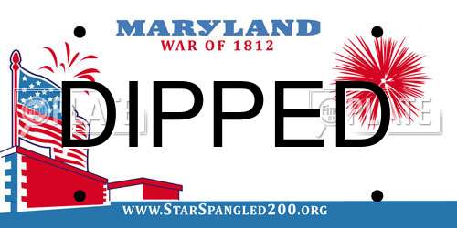 DIPPED Maryland License Plate