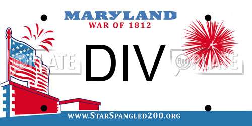 DIV Maryland License Plate