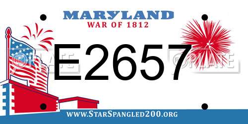 E2657 Maryland License Plate