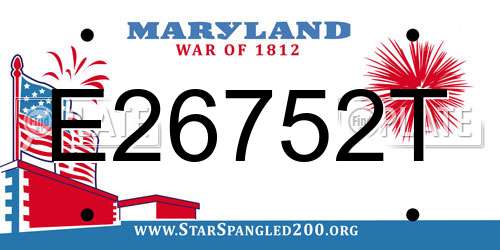 E26752T Maryland License Plate
