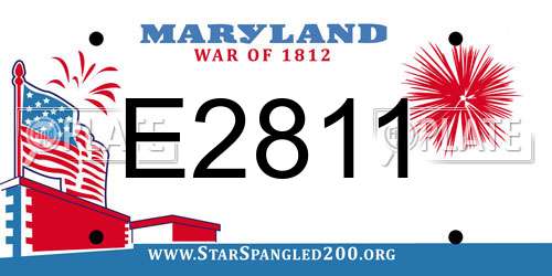 E2811 Maryland License Plate