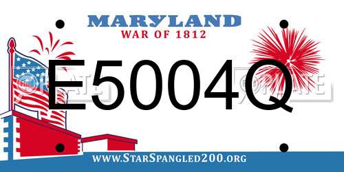 E5004Q Maryland License Plate