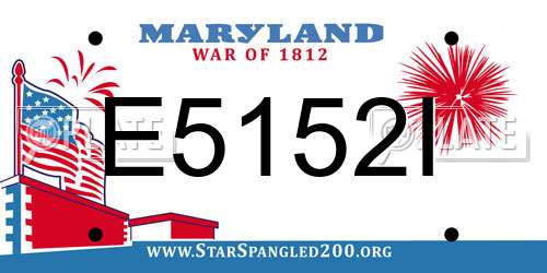 E5152I Maryland License Plate