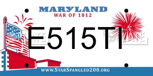 E515TI Maryland License Plate