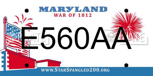 E560AA Maryland License Plate
