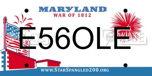 E56OLE Maryland License Plate