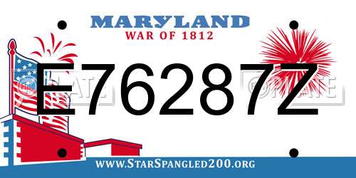 E76287Z Maryland License Plate