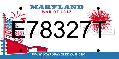 E78327T Maryland License Plate