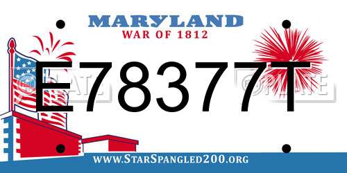 E78377T Maryland License Plate