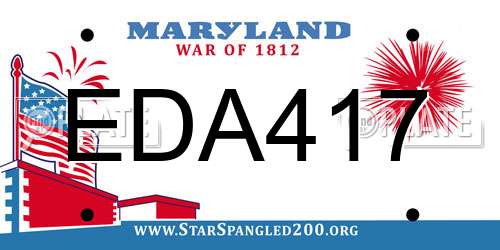 EDA417 Maryland License Plate