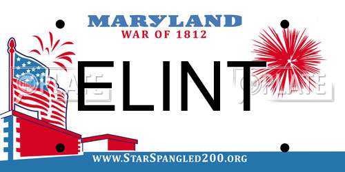 ELINT Maryland License Plate