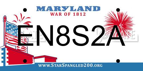 EN8S2A Maryland License Plate