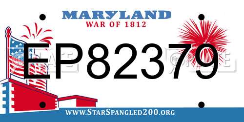 EP82379 Maryland License Plate