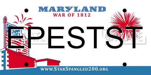 EPESTST Maryland License Plate
