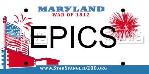 EPICS Maryland License Plate